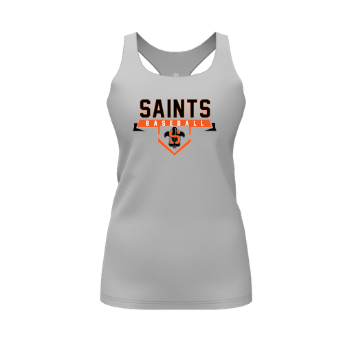 [FT0TRBGY-FYS-LOGO1] Decker Racerback Tank Top (Female Youth S, Gray, Logo 1)