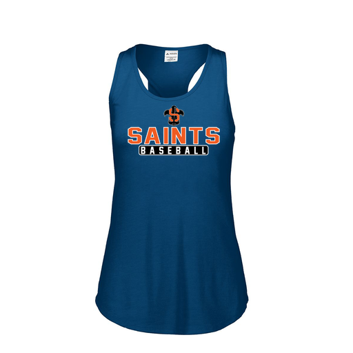 [3078.U22.S-LOGO3] Ladies Tri Blend Tank Top (Female Adult S, Navy, Logo 3)