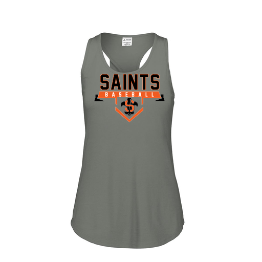 [3078.013.S-LOGO1] Ladies Tri Blend Tank Top (Female Adult S, Gray, Logo 1)