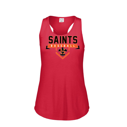 [3078.V96.S-LOGO1] Ladies Tri Blend Tank Top (Female Adult S, Red, Logo 1)