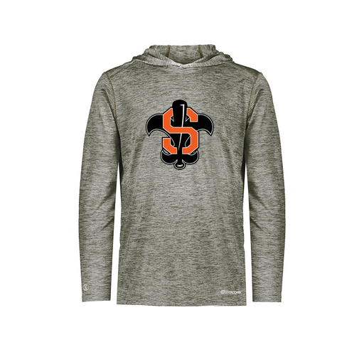 [FOLHCGGY-AS-LOGO2] Decker Men's Charge Hoodie (Adult S, Gray, Logo 2)