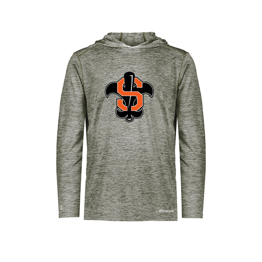 [FOLHCGGY-YS-LOGO2] Decker Youth Charge Hoodie (Youth S, Gray, Logo 2)