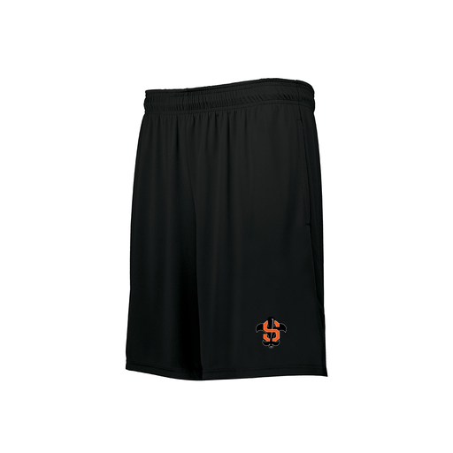 [229511.080.XS-LOGO2] Men's Swift Short (Adult XS, Black, Logo 2)