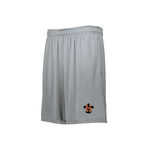 [229511.099.XS-LOGO2] Men's Swift Short (Adult XS, Silver, Logo 2)