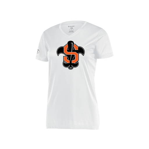 [222820.005.S-LOGO2] Ladies Movement Dri Fit Shirt (Female Adult S, White, Logo 2)